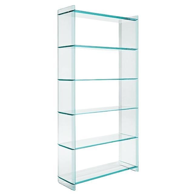 Quiller Glass Bookcase, Designed by Uto Balmoral, Made in Italy 