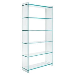 Quiller Glass Bookcase, Designed by Uto Balmoral, Made in Italy 