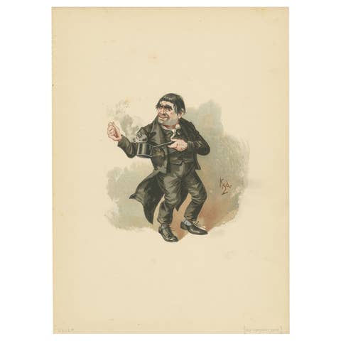 Quilp from Old Curiosity Shop – Kyd Character Print after Dickens, ca. 1889