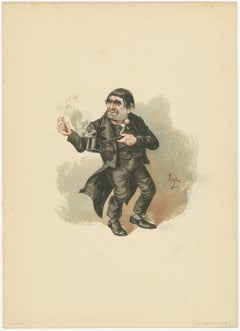 Quilp aus dem Alten Kuriositätenladen - Kyd-Figurendruck nach Dickens, ca. 1889