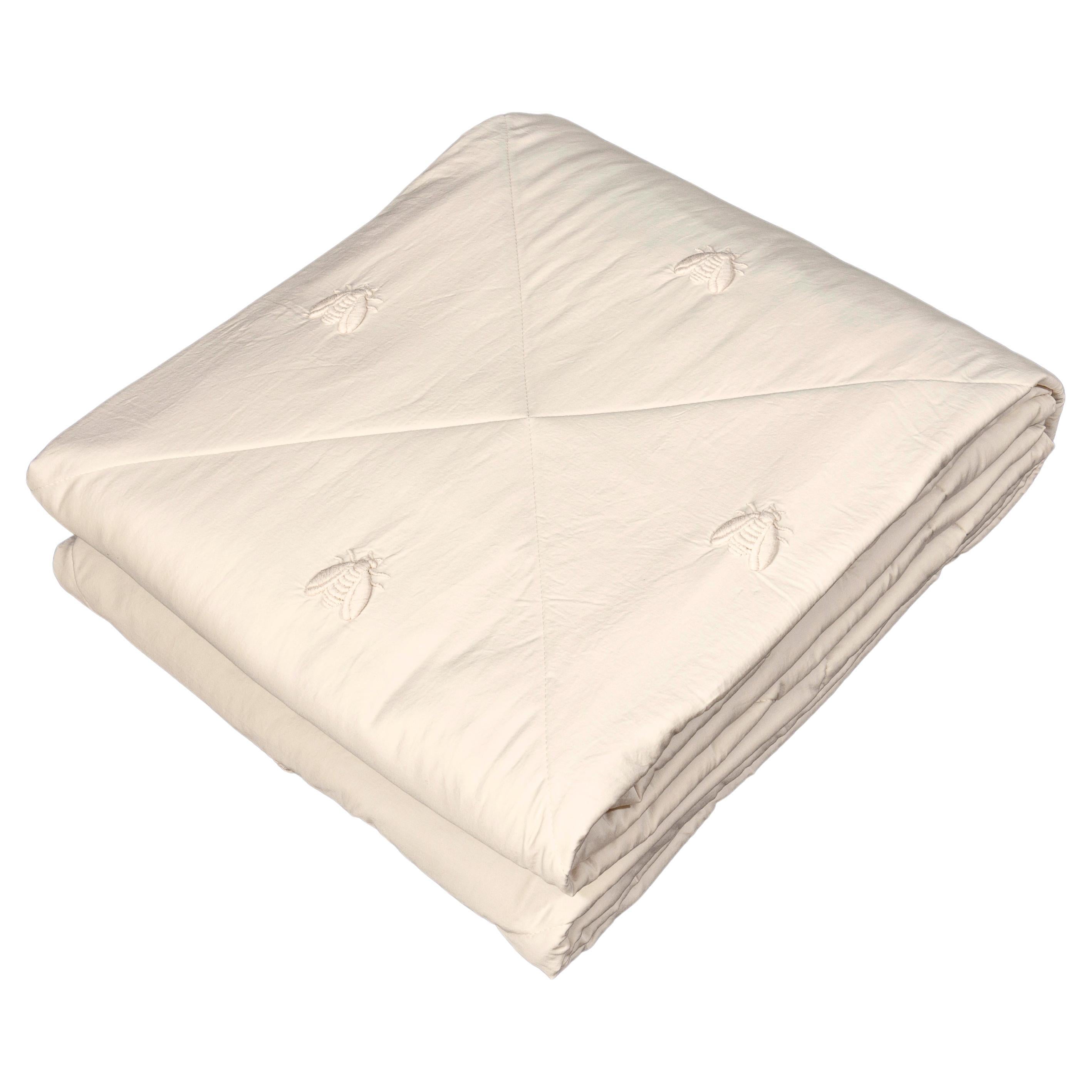 Quilt Abeille Merveille ricamo Api allover, colore sabbia rosa