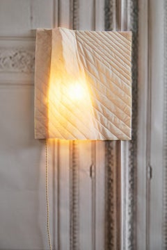 QUILT Twill, Quilted Wall Light by White Dirt Studio