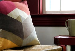 Quilted American Heritage Handmade Autumnal Throw Pillow