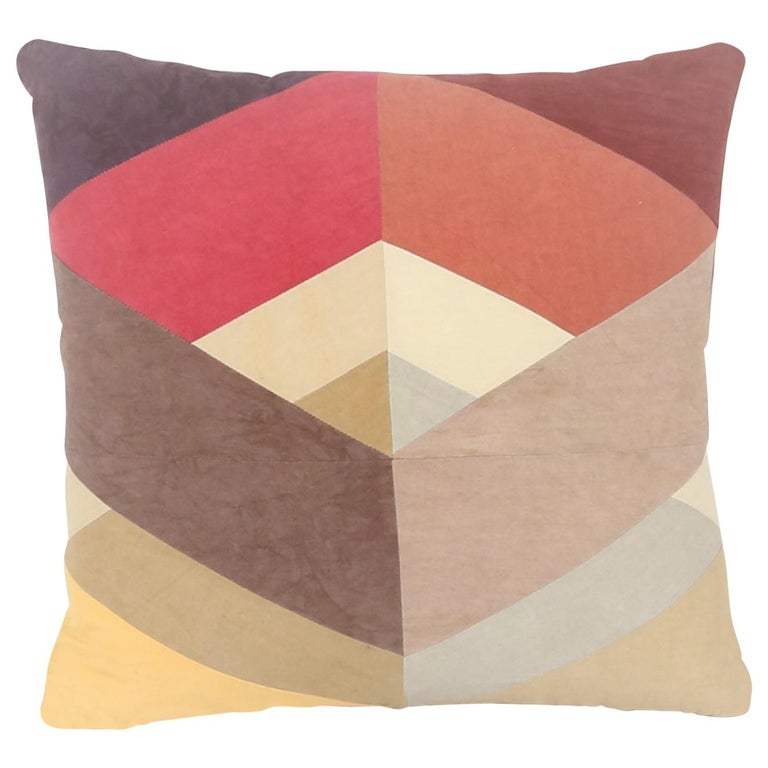 Quilted American Heritage Handmade Autumnal 20 Inch Throw Pillow