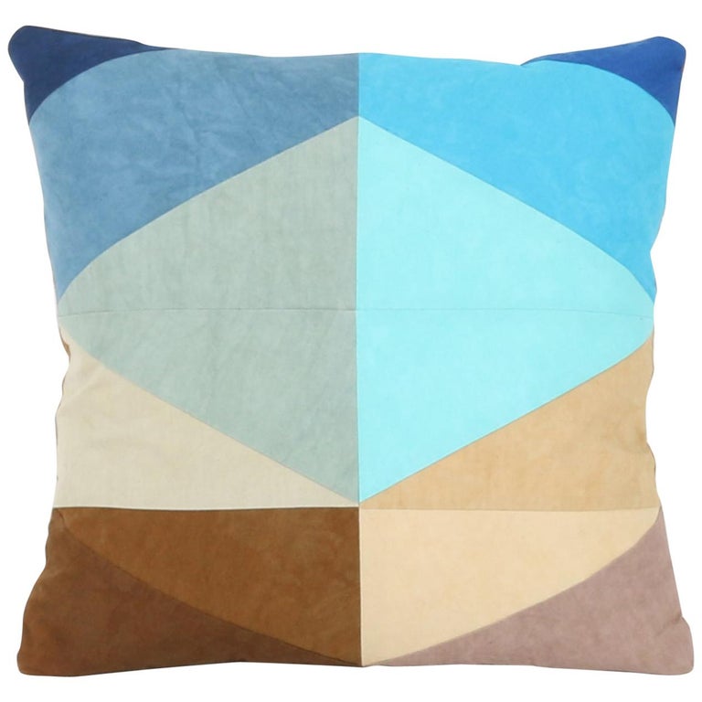 Quilted American Heritage Handmade Shoreline 20 Inch Throw Pillow