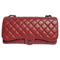 Chanel Quilted Drawstring Shopping Jumbo Flap Bag