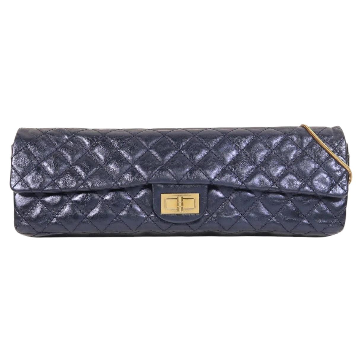 Quilted Glazed Calfskin Reissue 2.55 East West Single Flap EXTRA WIDE 13"
