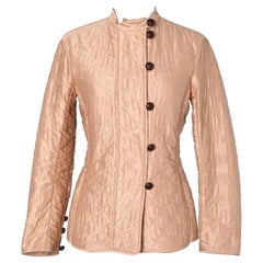 Quilted jacket in pale pink Stefano Pilati for Yves Saint Laurent Rive Gauche