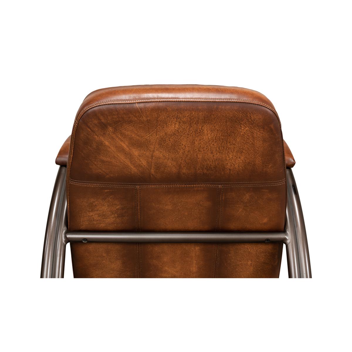 Industrie-Sessel aus gestepptem Leder (21. Jahrhundert und zeitgenössisch) im Angebot