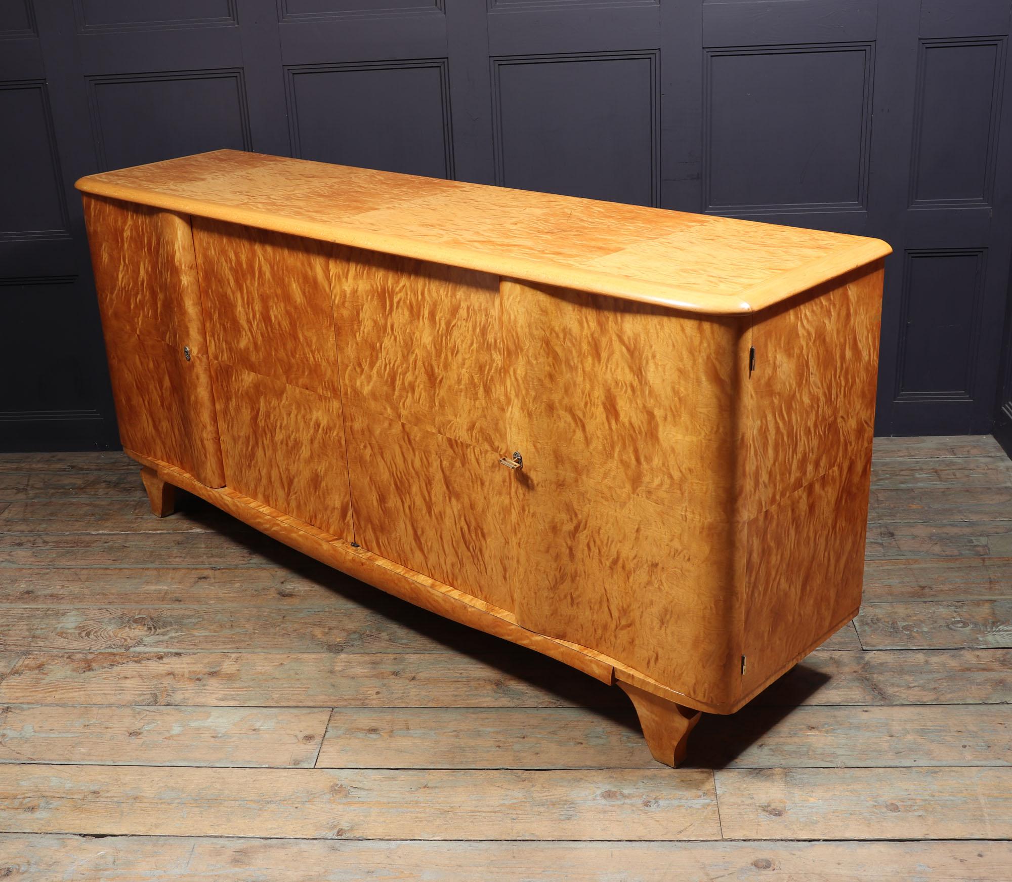 Quilted Maple Sideboard, circa 1940 4