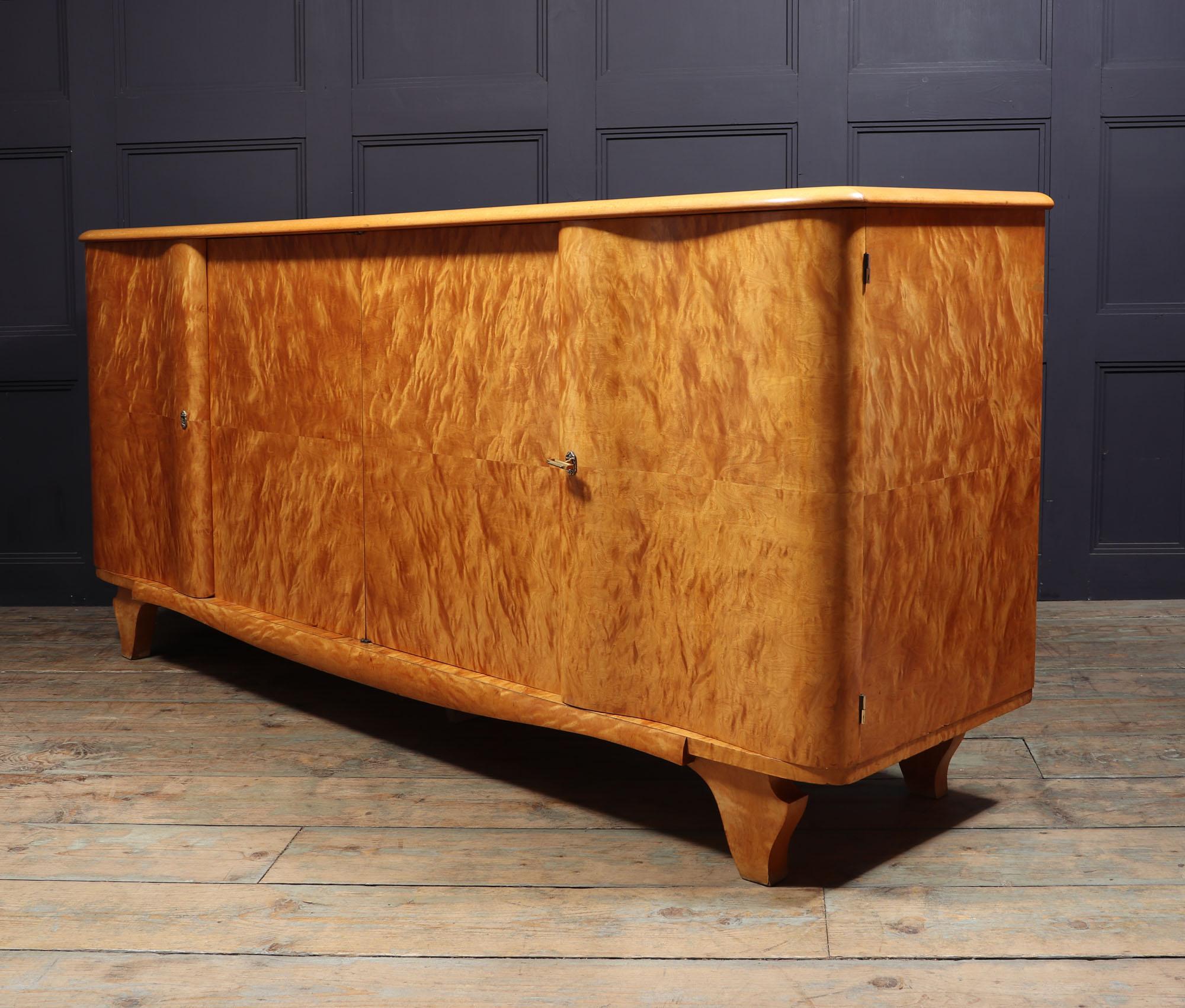 Quilted Maple Sideboard, circa 1940 5