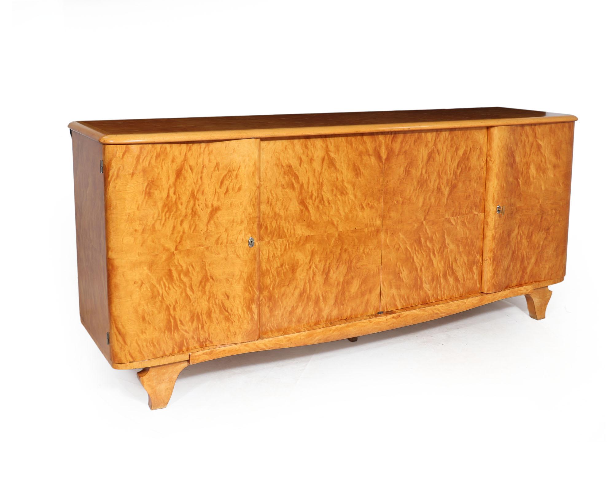 Quilted Maple Sideboard, circa 1940 6