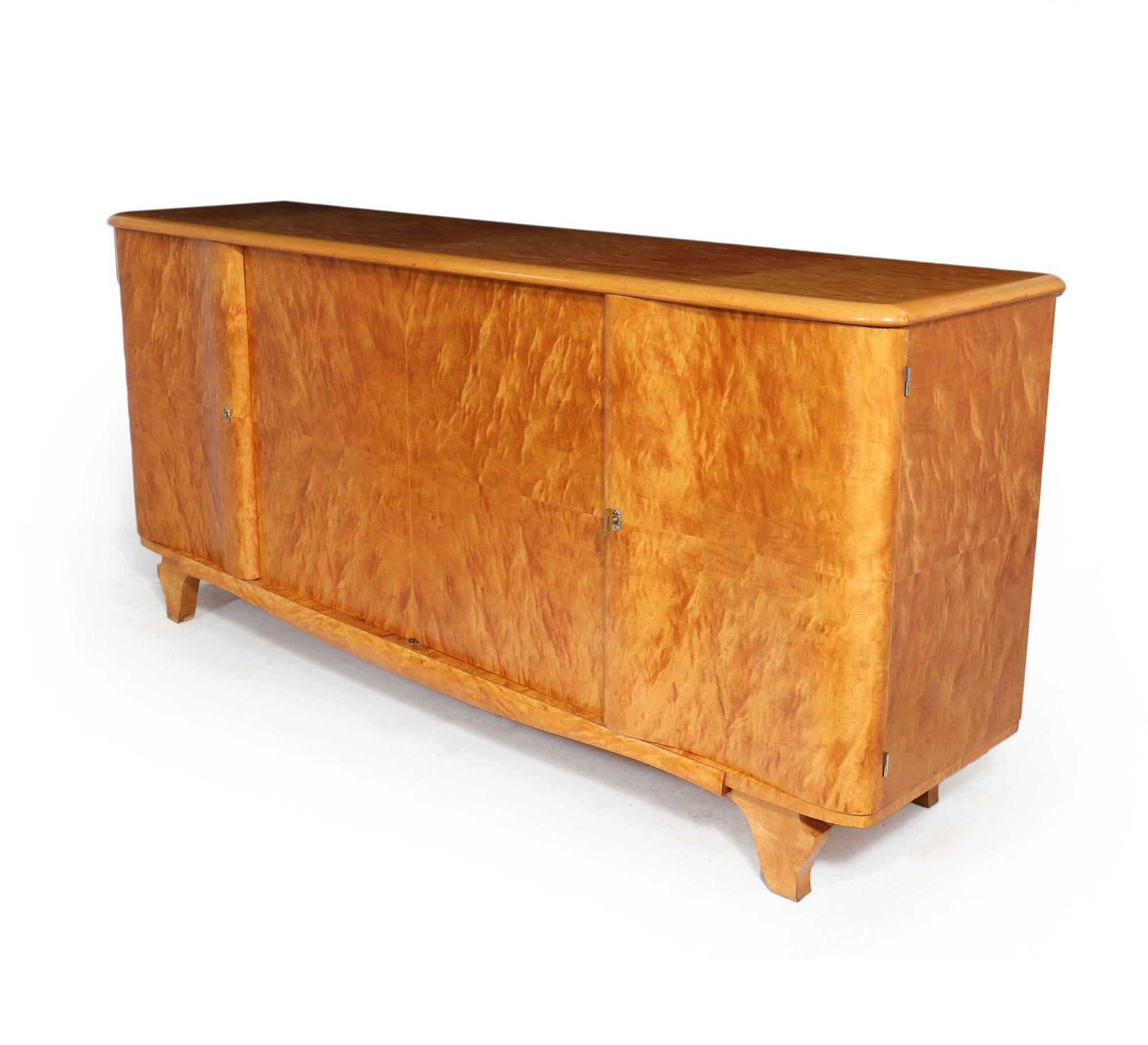 Quilted Maple Sideboard, circa 1940 7