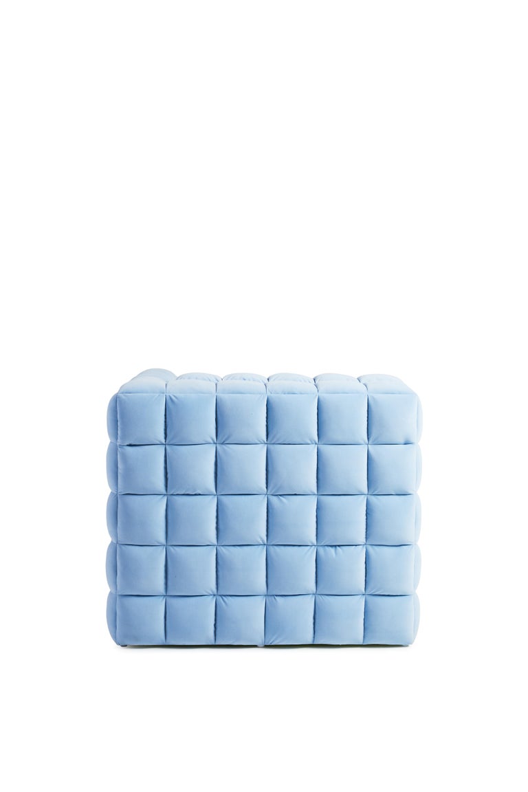 Quilted, Modular Lounge Chair For Sale at 1stDibs