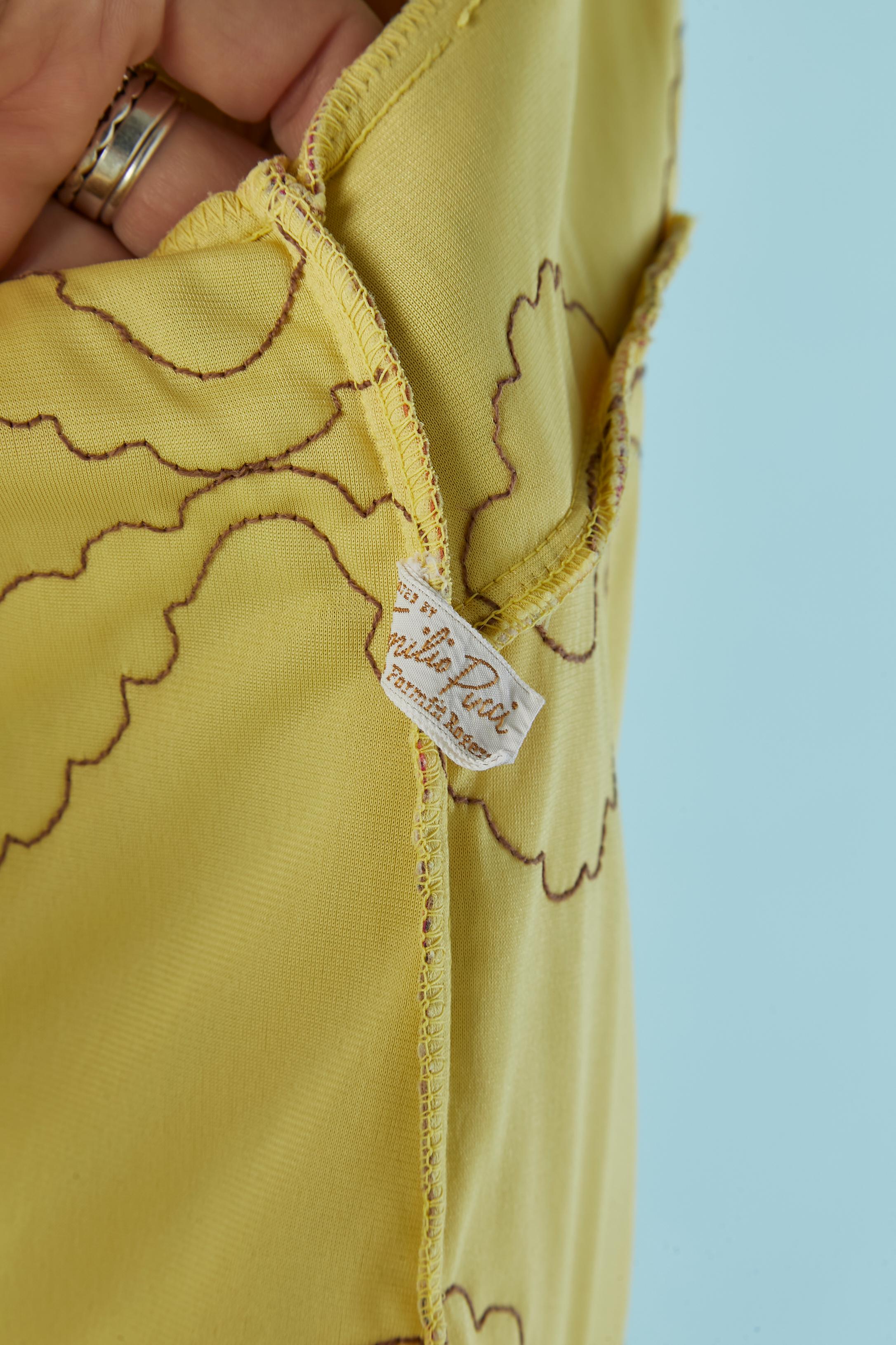 Accappatoio e abito da notte in nylon trapuntato Emilio Pucci in vendita 5