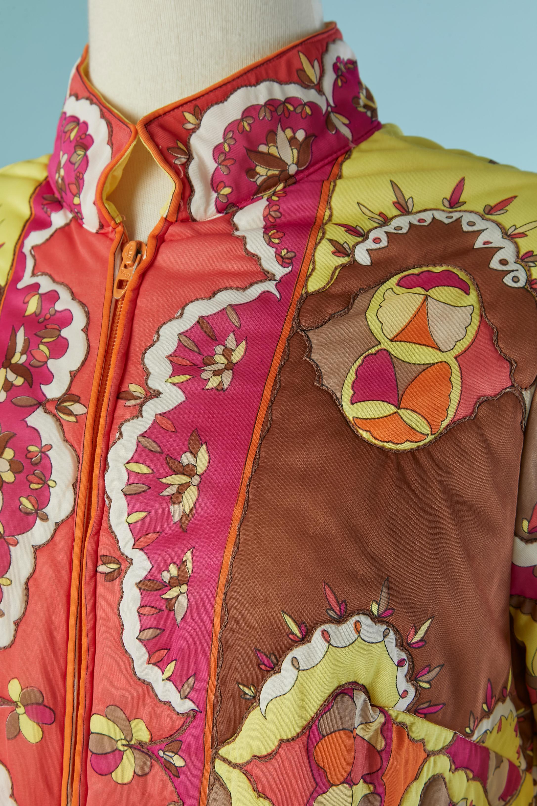 Marrone Accappatoio e abito da notte in nylon trapuntato Emilio Pucci in vendita