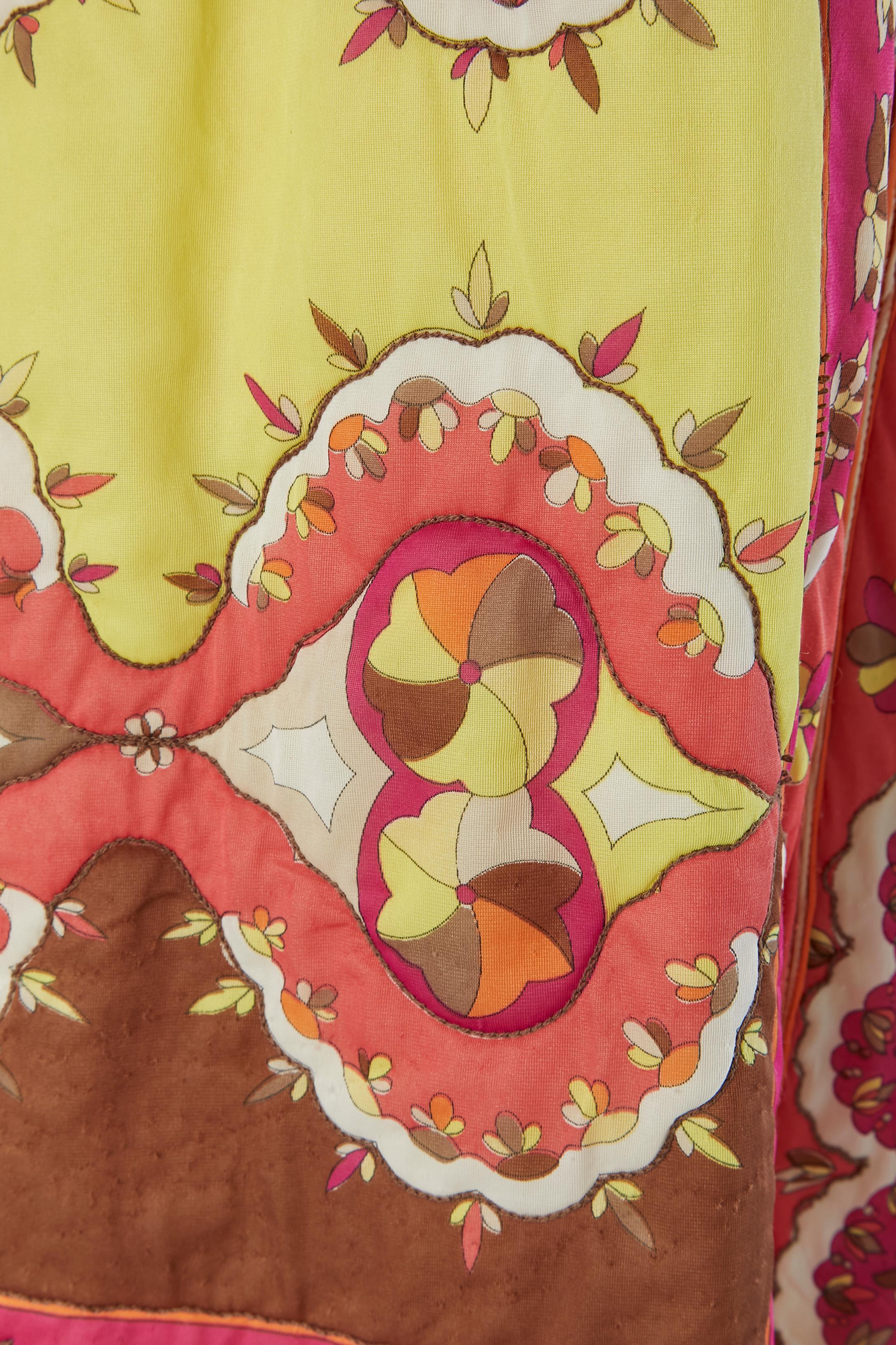 Accappatoio e abito da notte in nylon trapuntato Emilio Pucci In condizioni buone in vendita a Saint-Ouen-Sur-Seine, FR