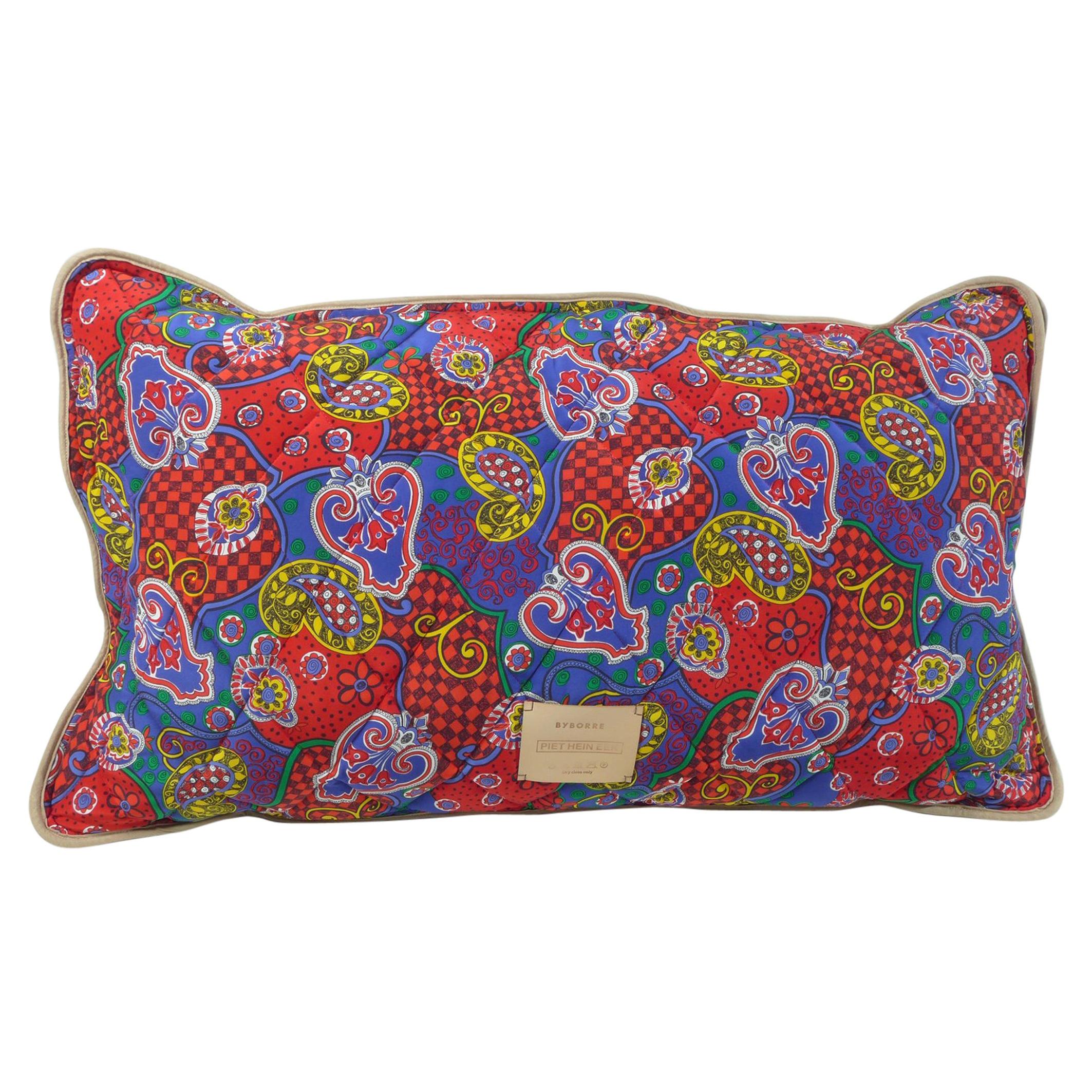Quilted Silk Pillow by Piet Hein Eek For Sale