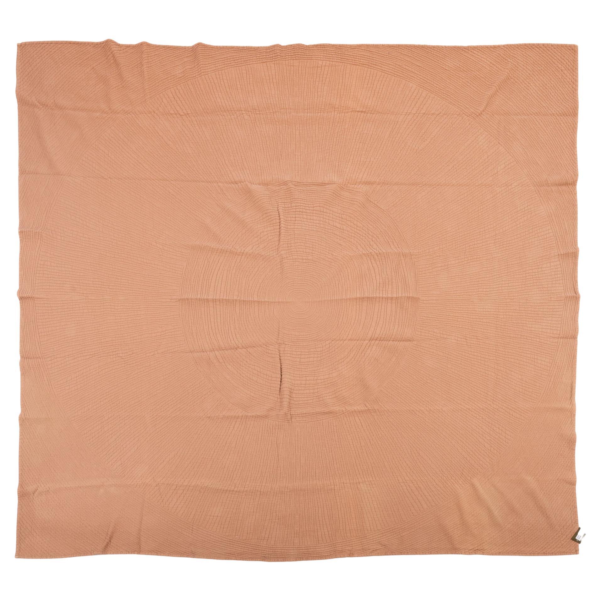B/2059 -  Quilted cotton for this bedspread in hazelnut color.
Tactile materiality, softness and craftsmanship give the home the sense and pleasure of what is handmade.
By Vivaraise: was in France.