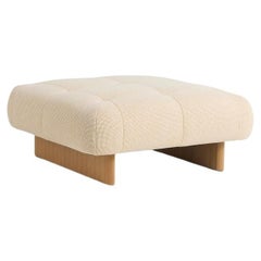 Quilton Lift Ottoman- Tartaglia  857 and Lacquered Oak by Doshi Levien for Hay