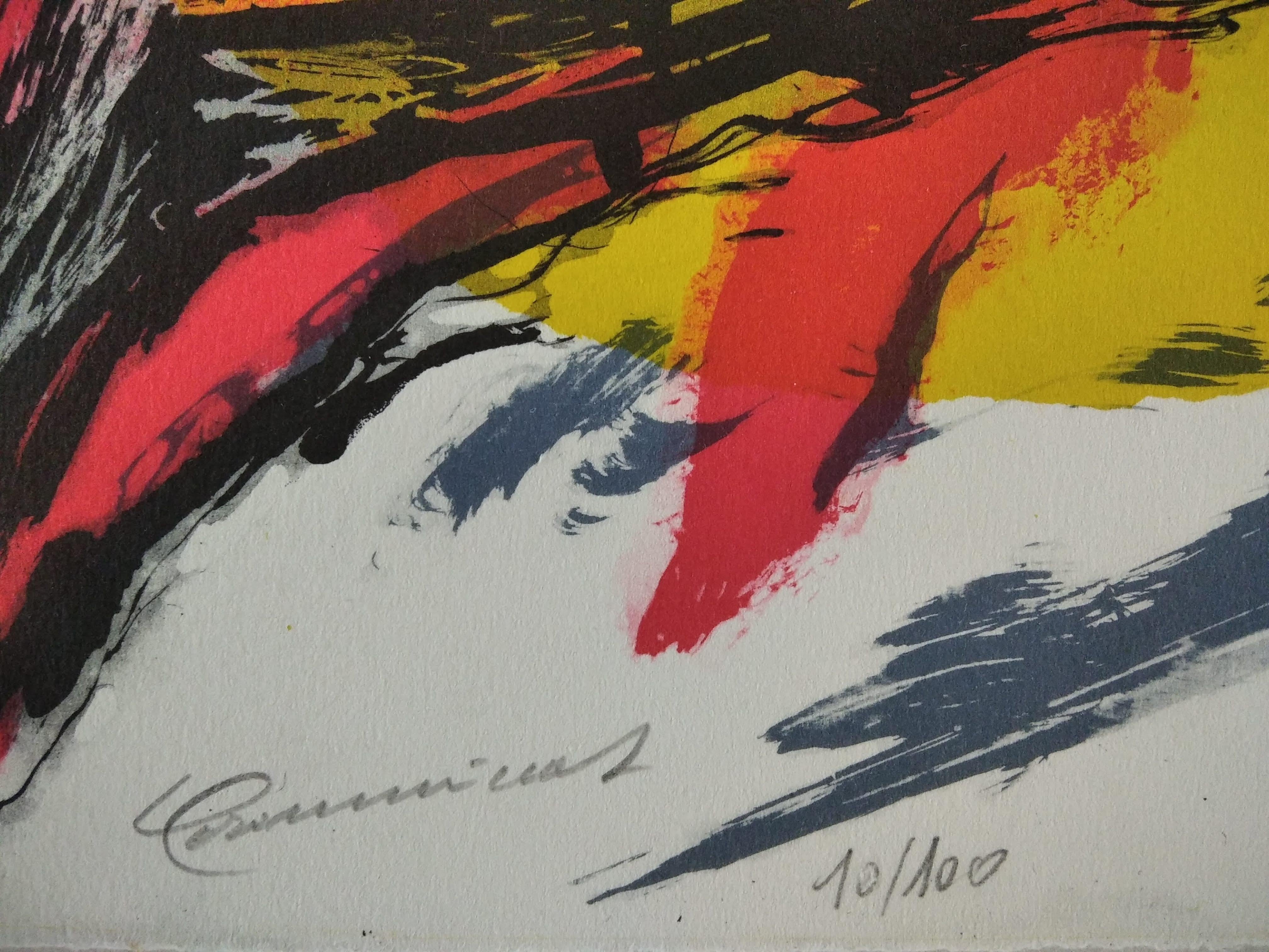 Senza titolo - Abstract Painting Nero di Quim Corominas