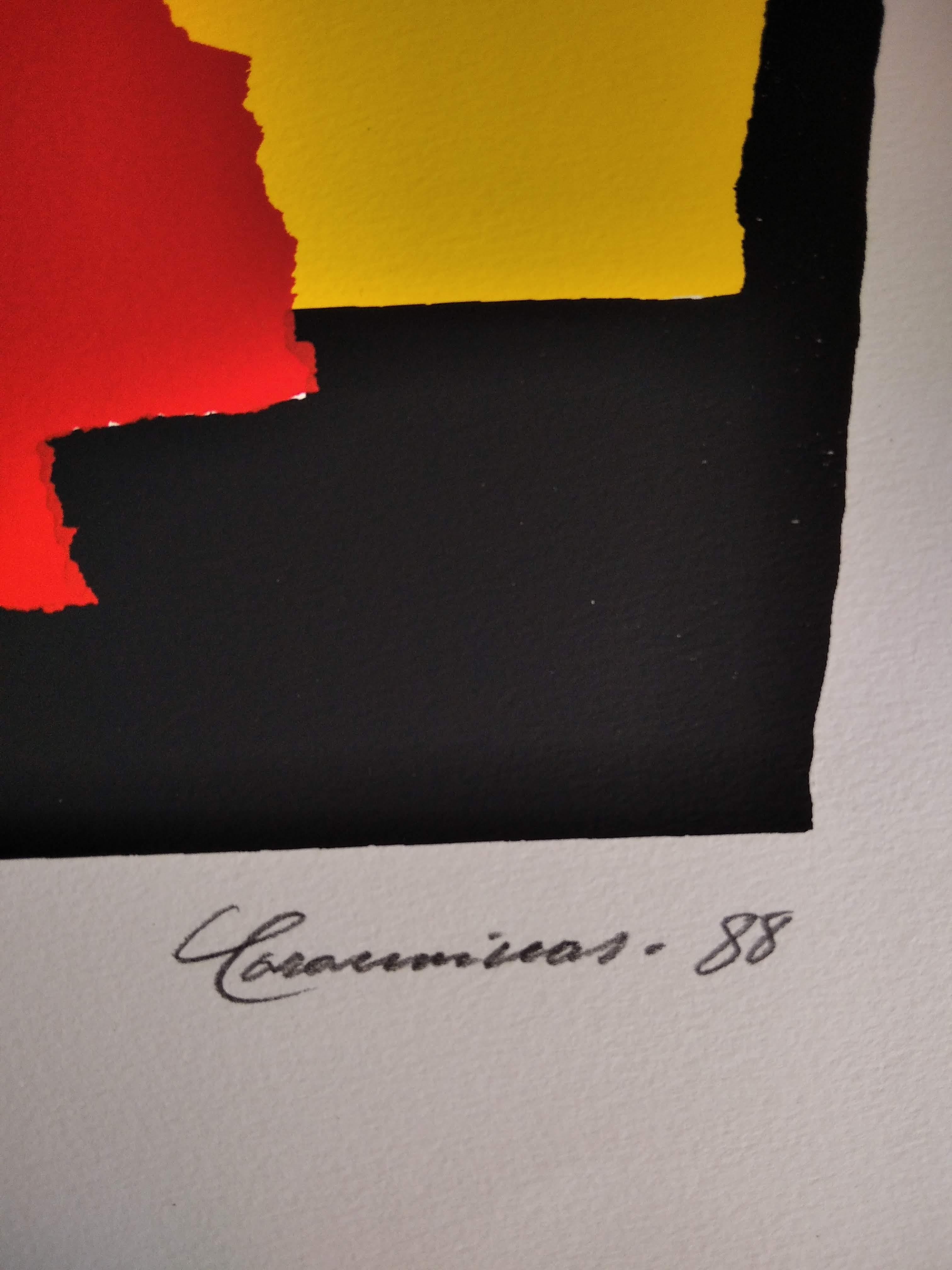 Senza titolo - Abstract Painting Nero di Quim Corominas