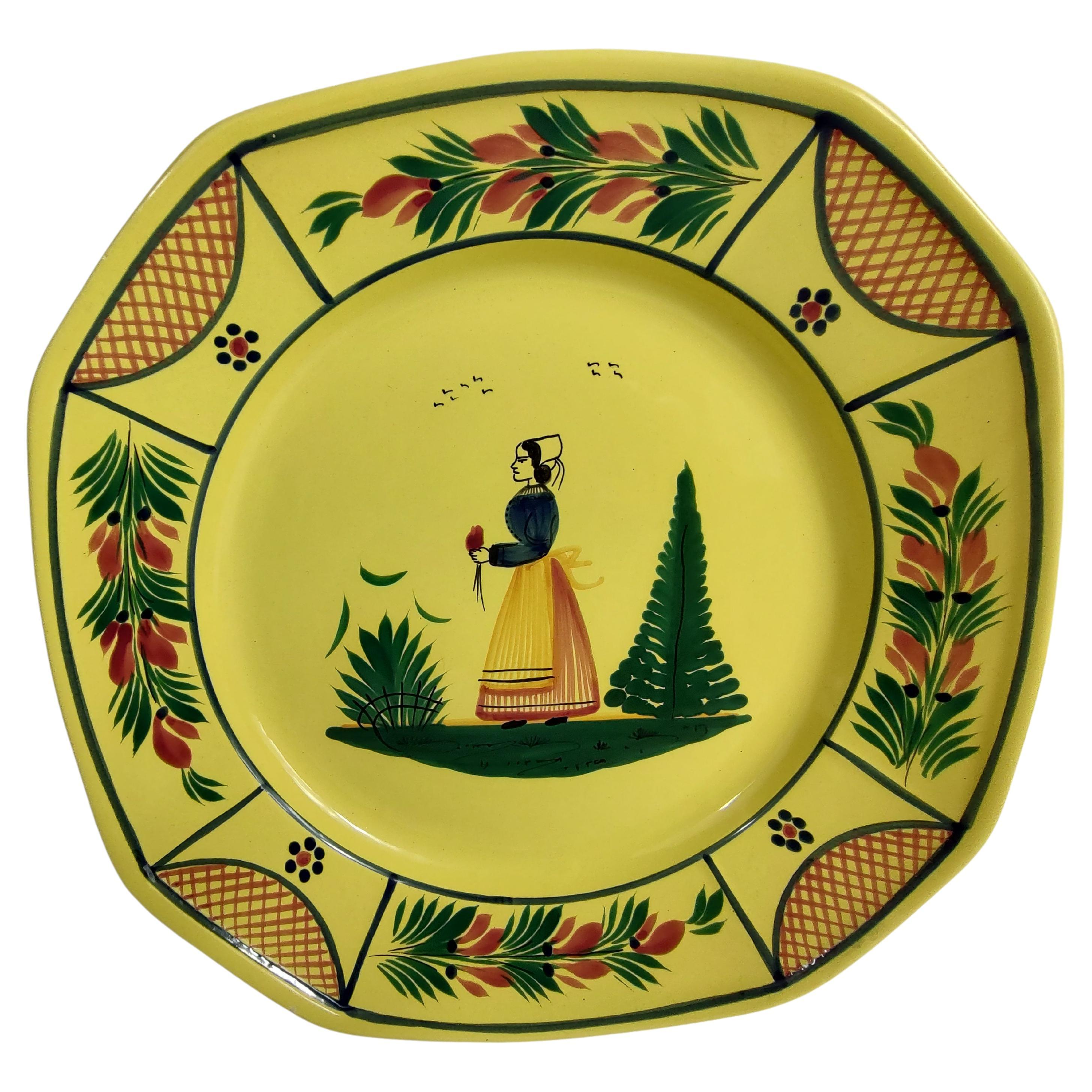 Quimper Faience Pottery Platters and Serveware