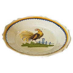 Used Quimper Faïence Plate, France 18th Century
