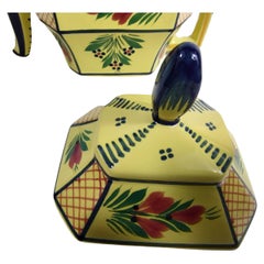 Quimper Faience Teapot with Breton Woman