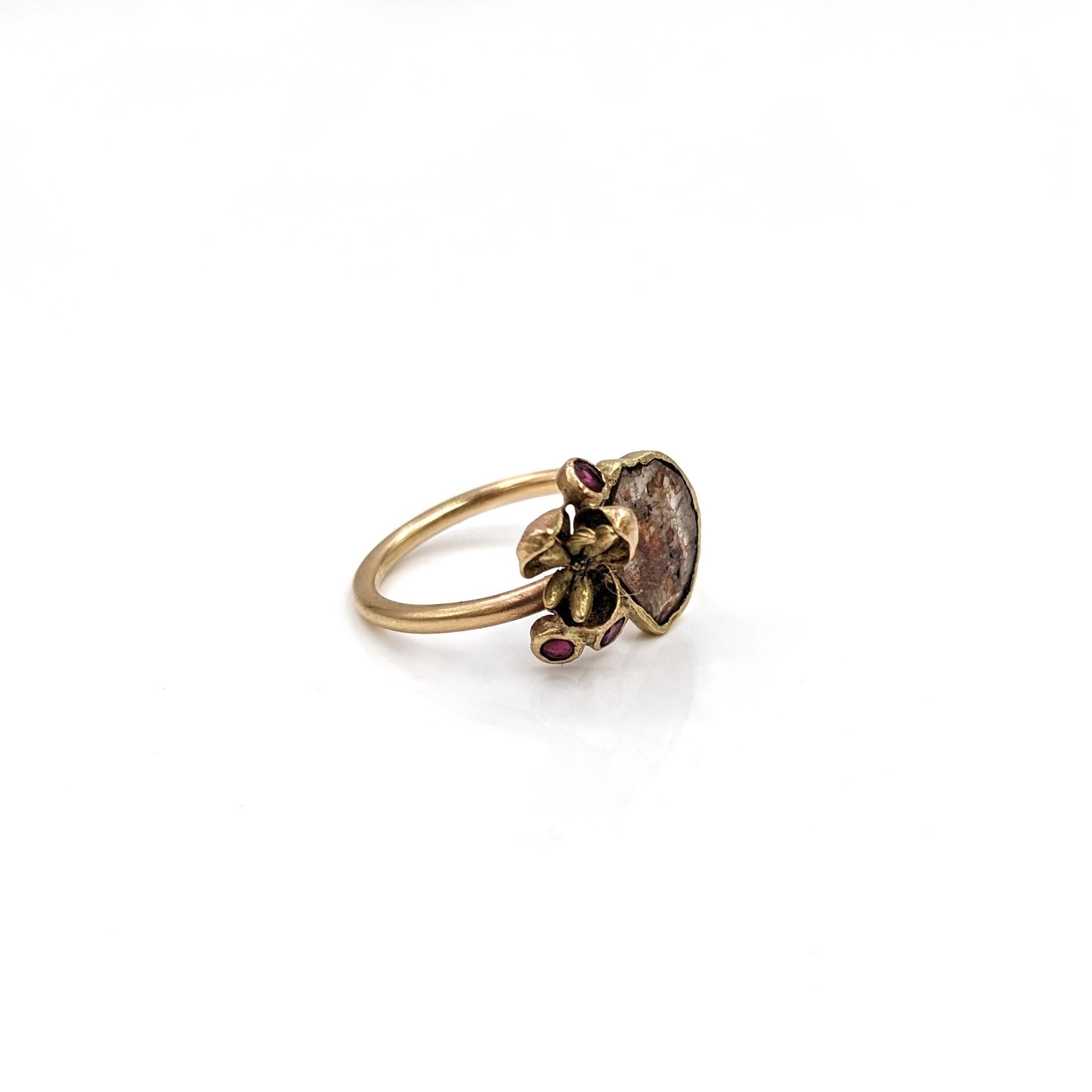 Rose Cut Quina Ring For Sale