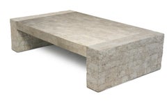 Quincy Fossilized Stone Cocktail Table