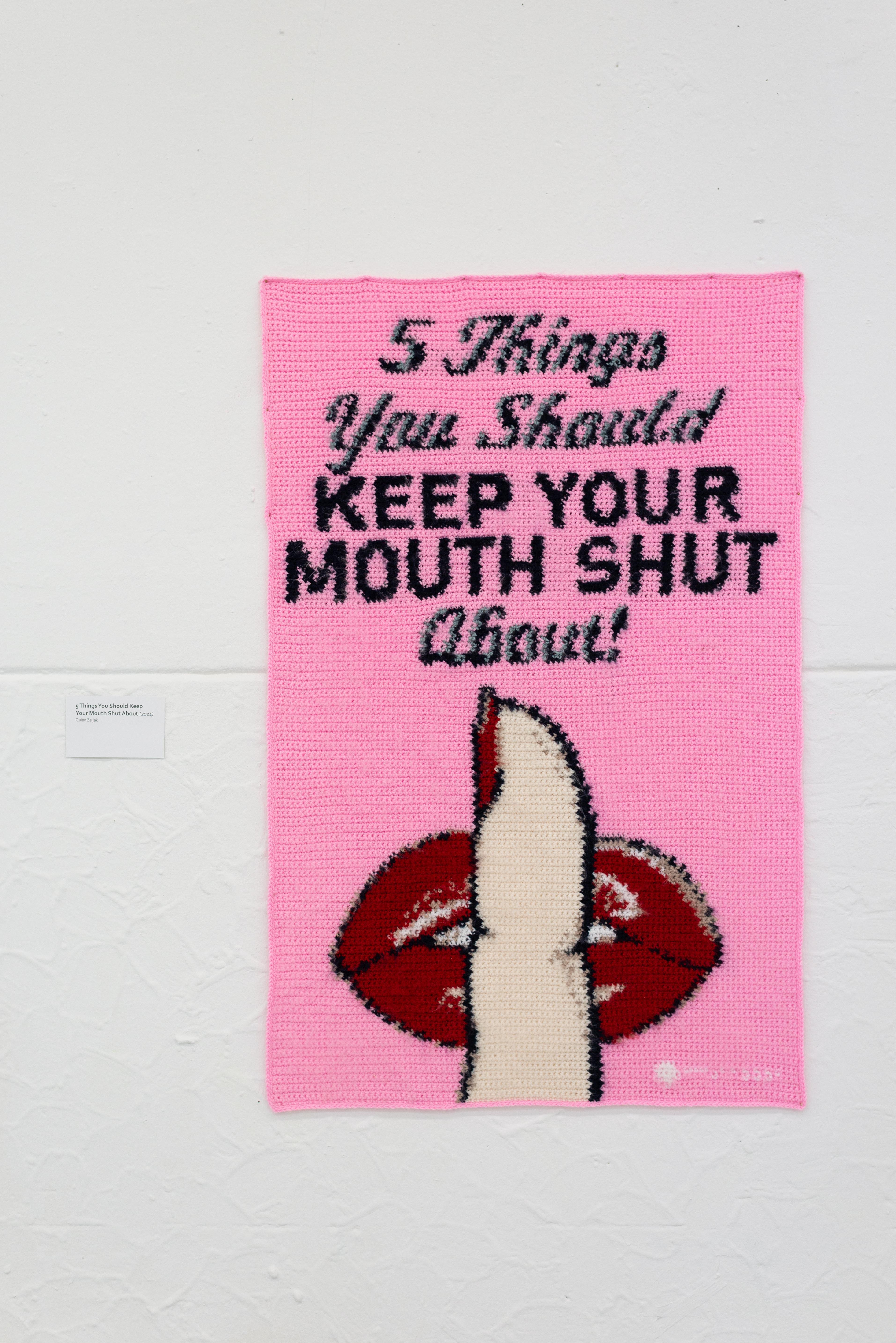 5 Things You Should Keep Your Mouth Shut About - Mixed Media Art by Quinn Zeljak