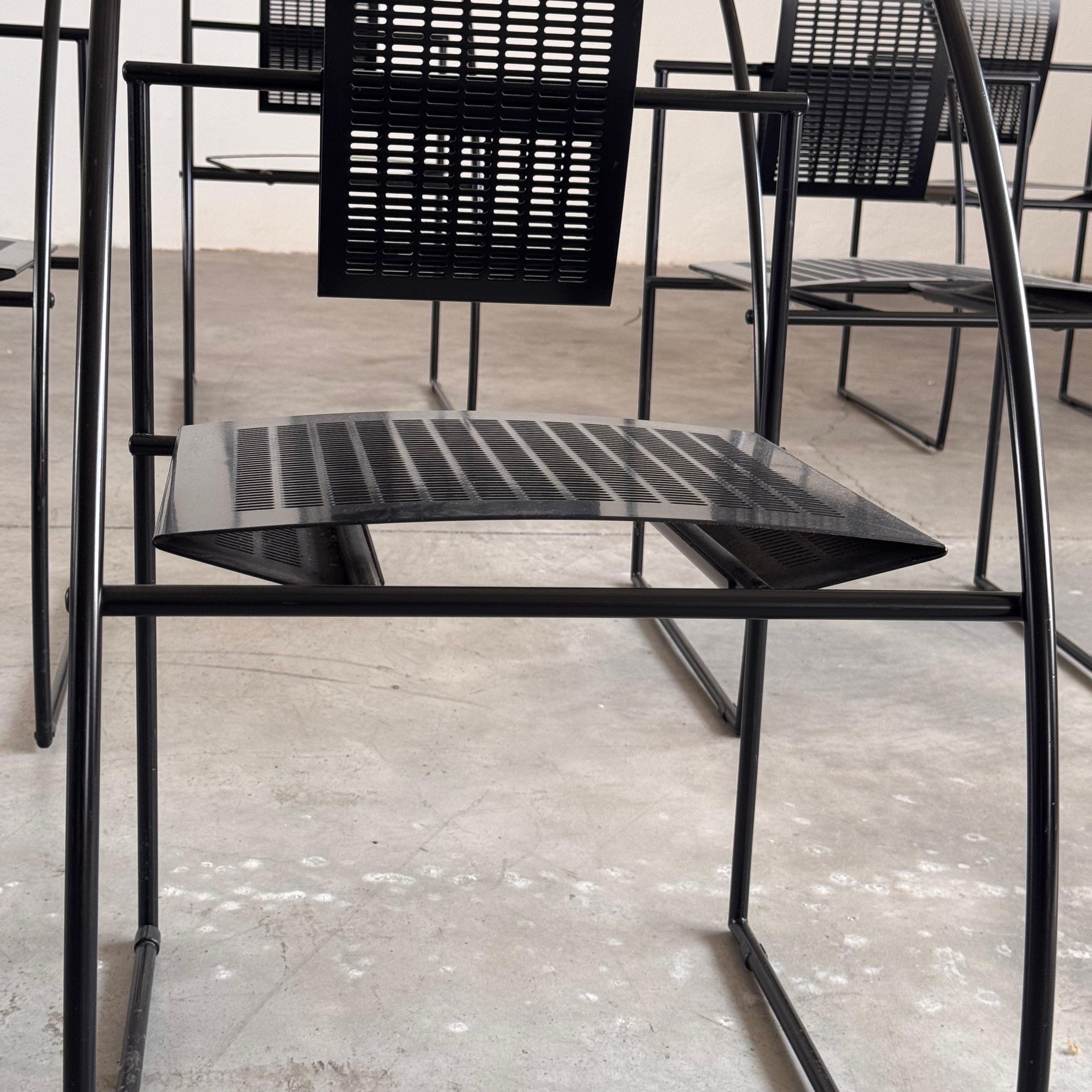 Quinta 605 Postmoderne Sessel von Mario Botta für Alias, Italien, 6er-Set, Quinta im Angebot 5