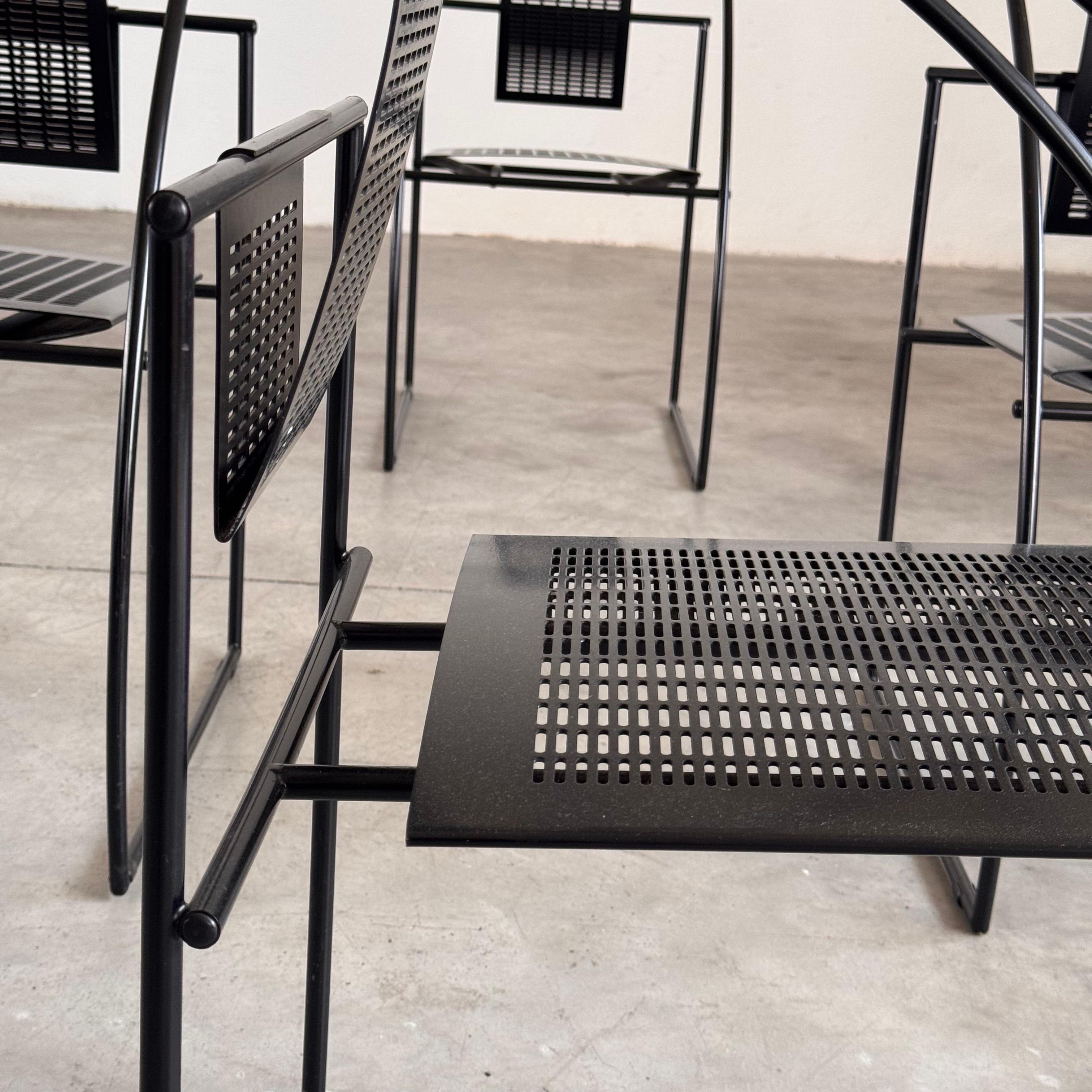 Quinta 605 Postmoderne Sessel von Mario Botta für Alias, Italien, 6er-Set, Quinta im Angebot 7