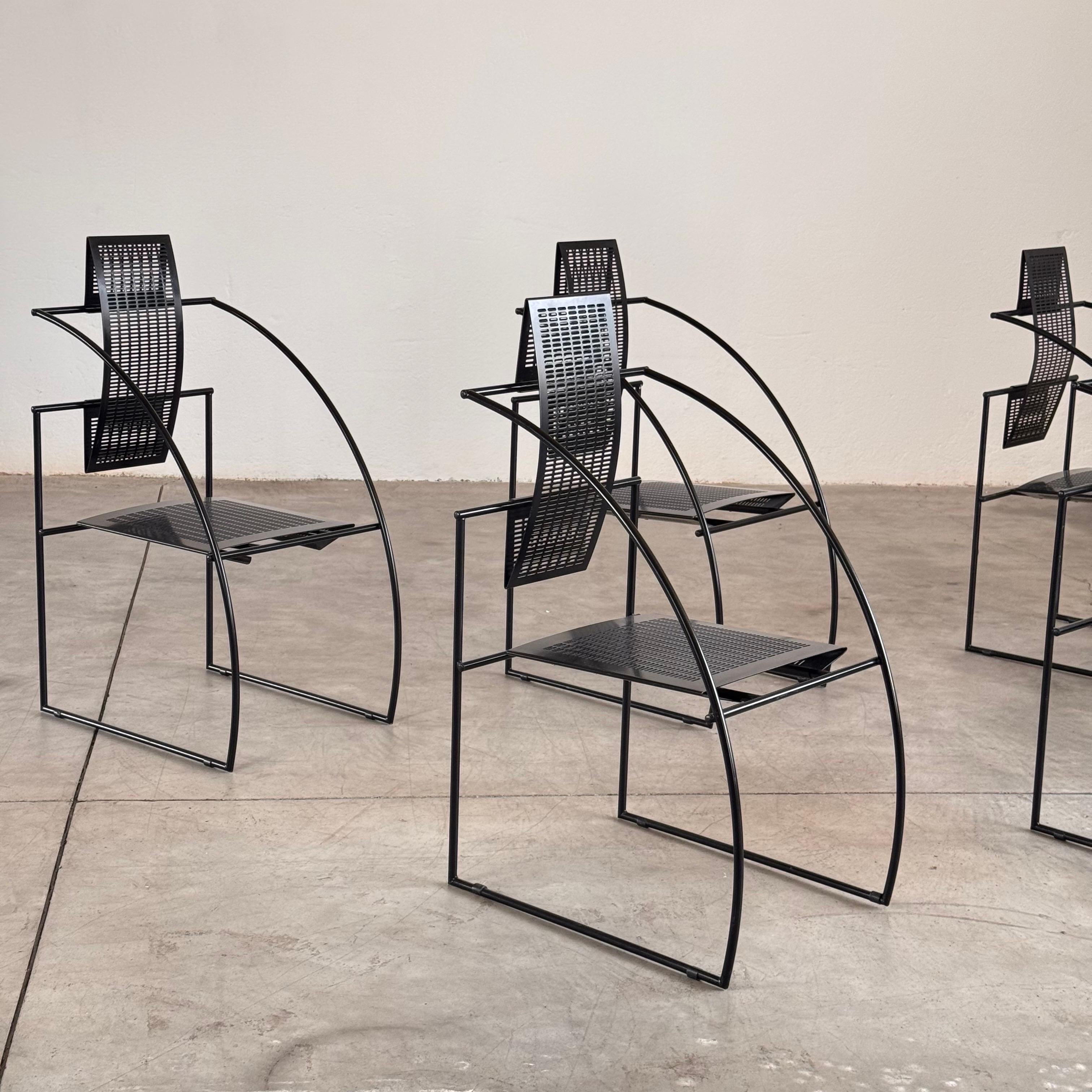 Quinta 605 Postmoderne Sessel von Mario Botta für Alias, Italien, 6er-Set, Quinta (Lackiert) im Angebot