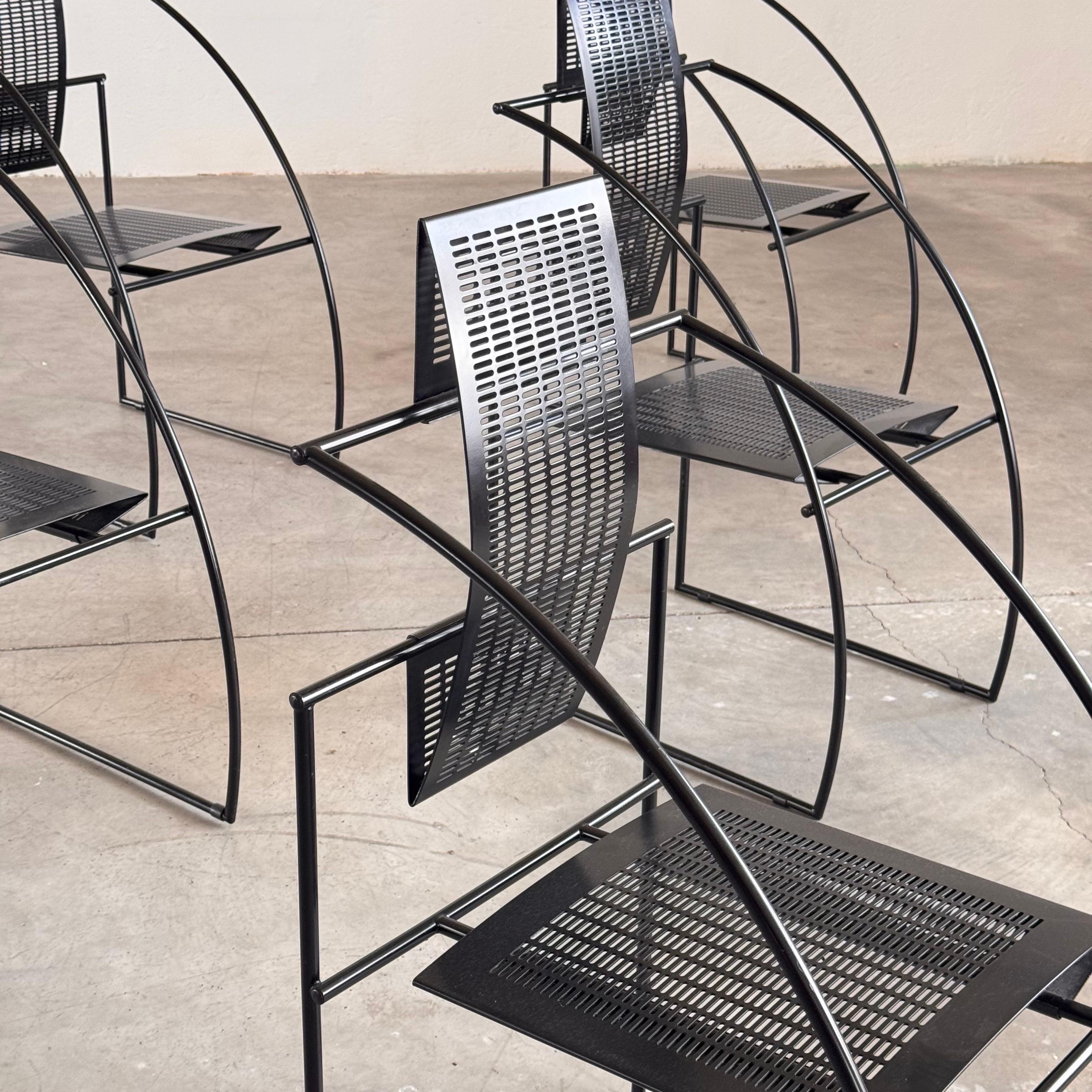 Quinta 605 Postmoderne Sessel von Mario Botta für Alias, Italien, 6er-Set, Quinta im Zustand „Gut“ im Angebot in Bagnolo Mella, Brescia