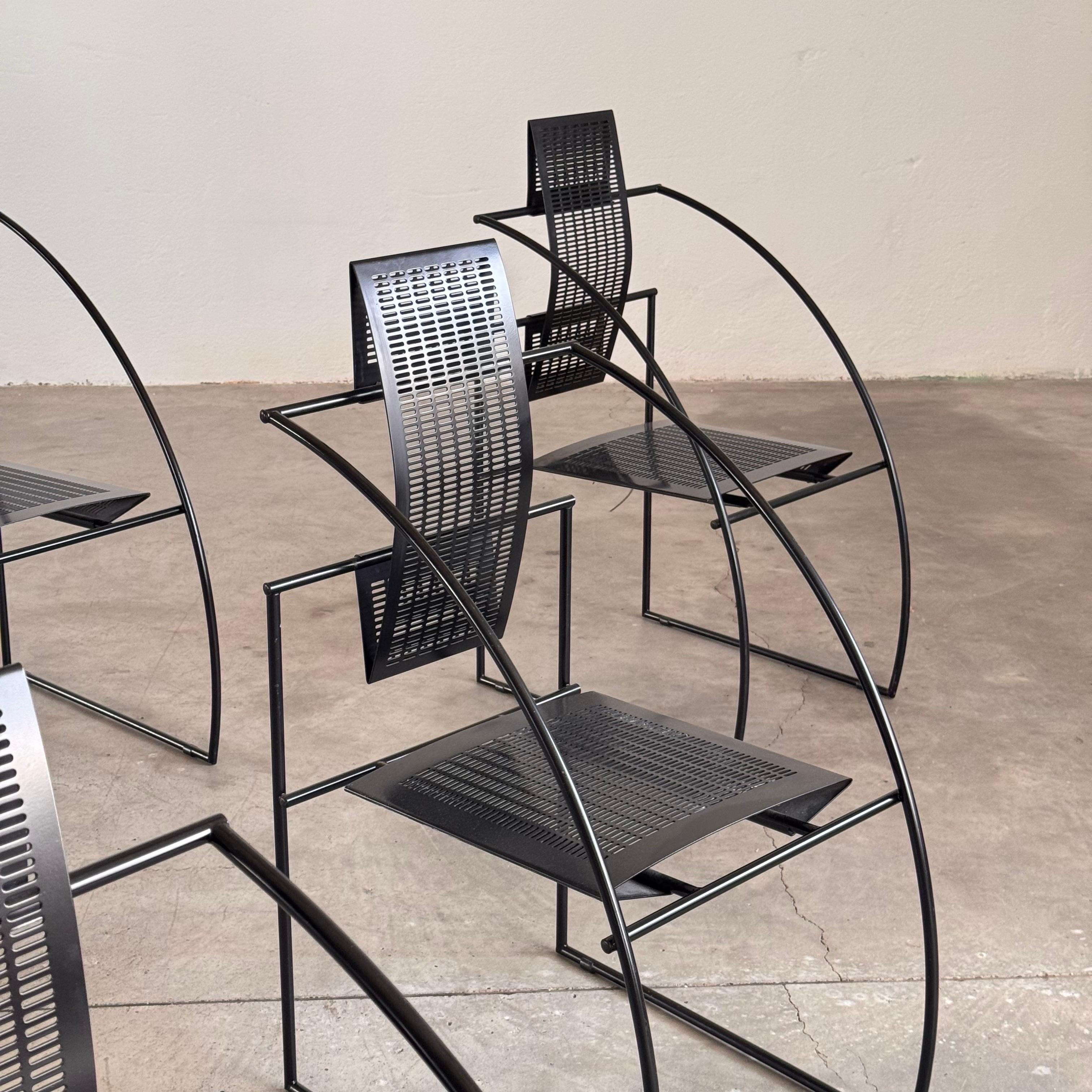 Quinta 605 Postmoderne Sessel von Mario Botta für Alias, Italien, 6er-Set, Quinta (Ende des 20. Jahrhunderts) im Angebot