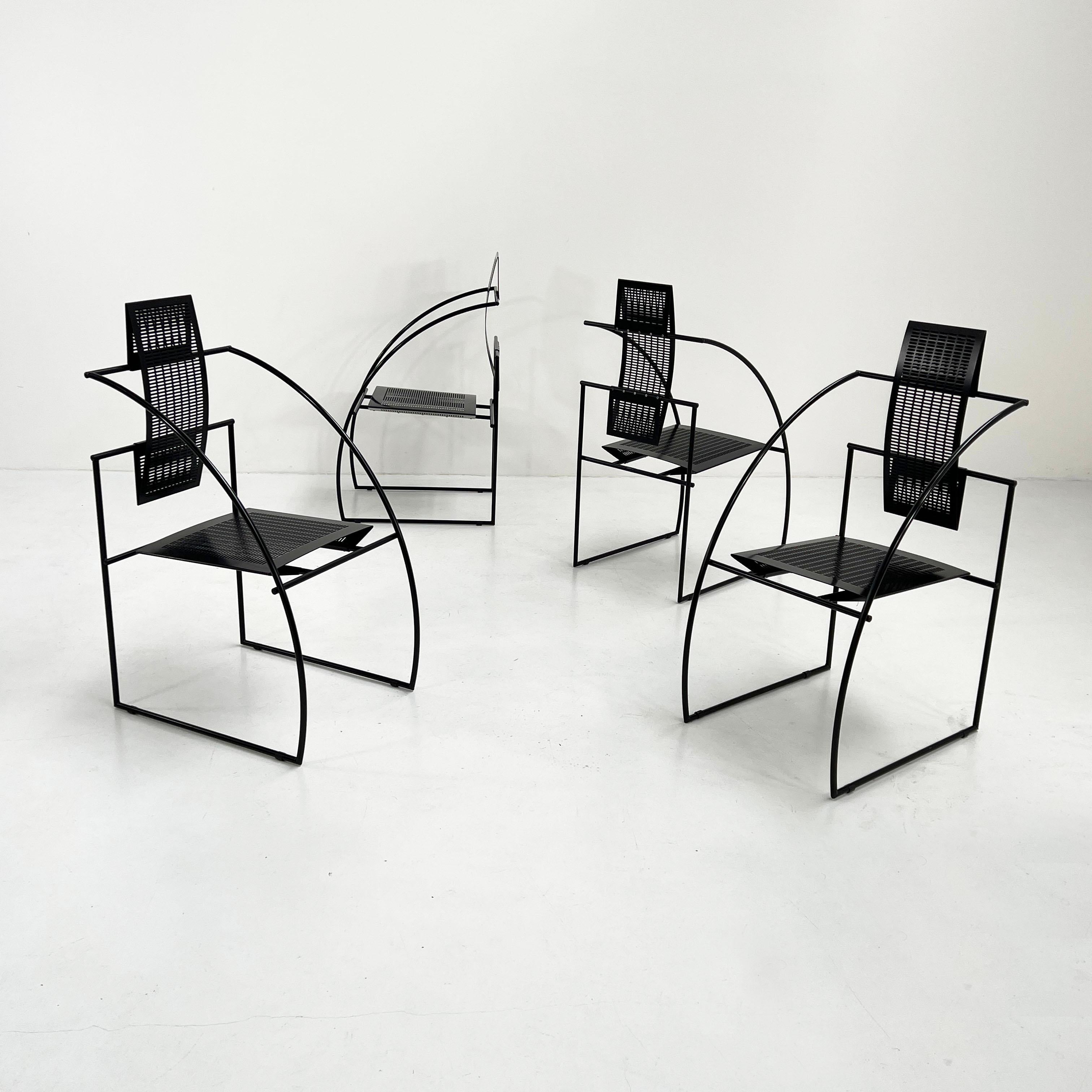 Metal Quinta Chair by Mario Botta for Alias, 1980s For Sale