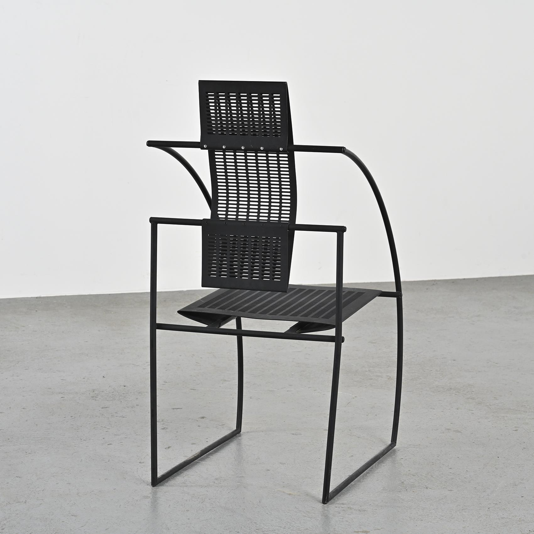 Quinta Chairs by Mario Botta, Alias Italy ca. 1985 In Fair Condition In VILLEURBANNE, FR