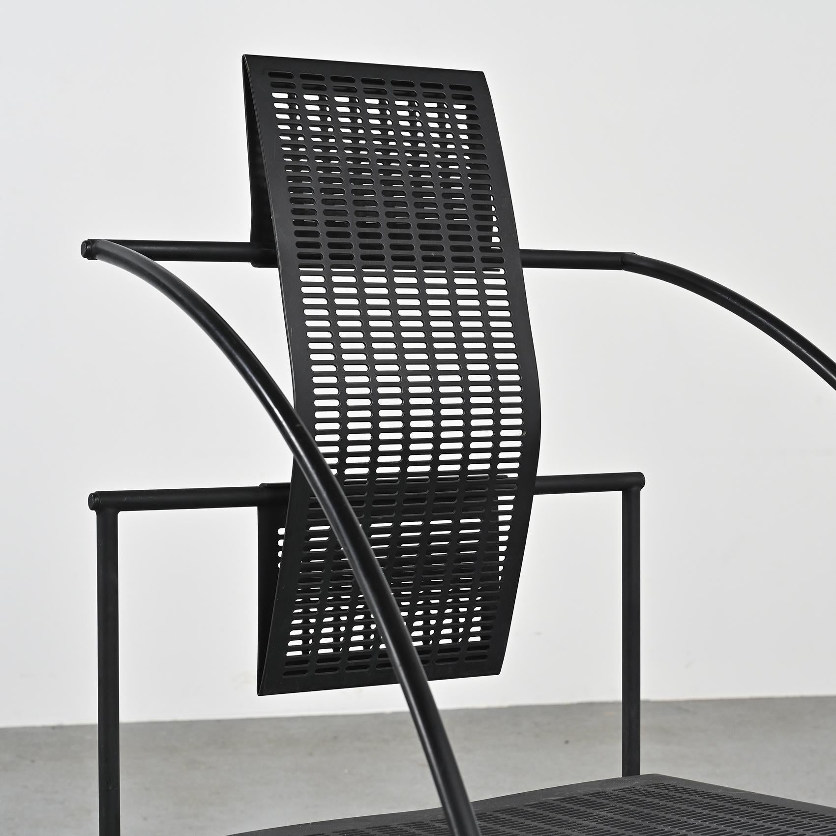 Steel Quinta Chairs by Mario Botta, Alias Italy ca. 1985