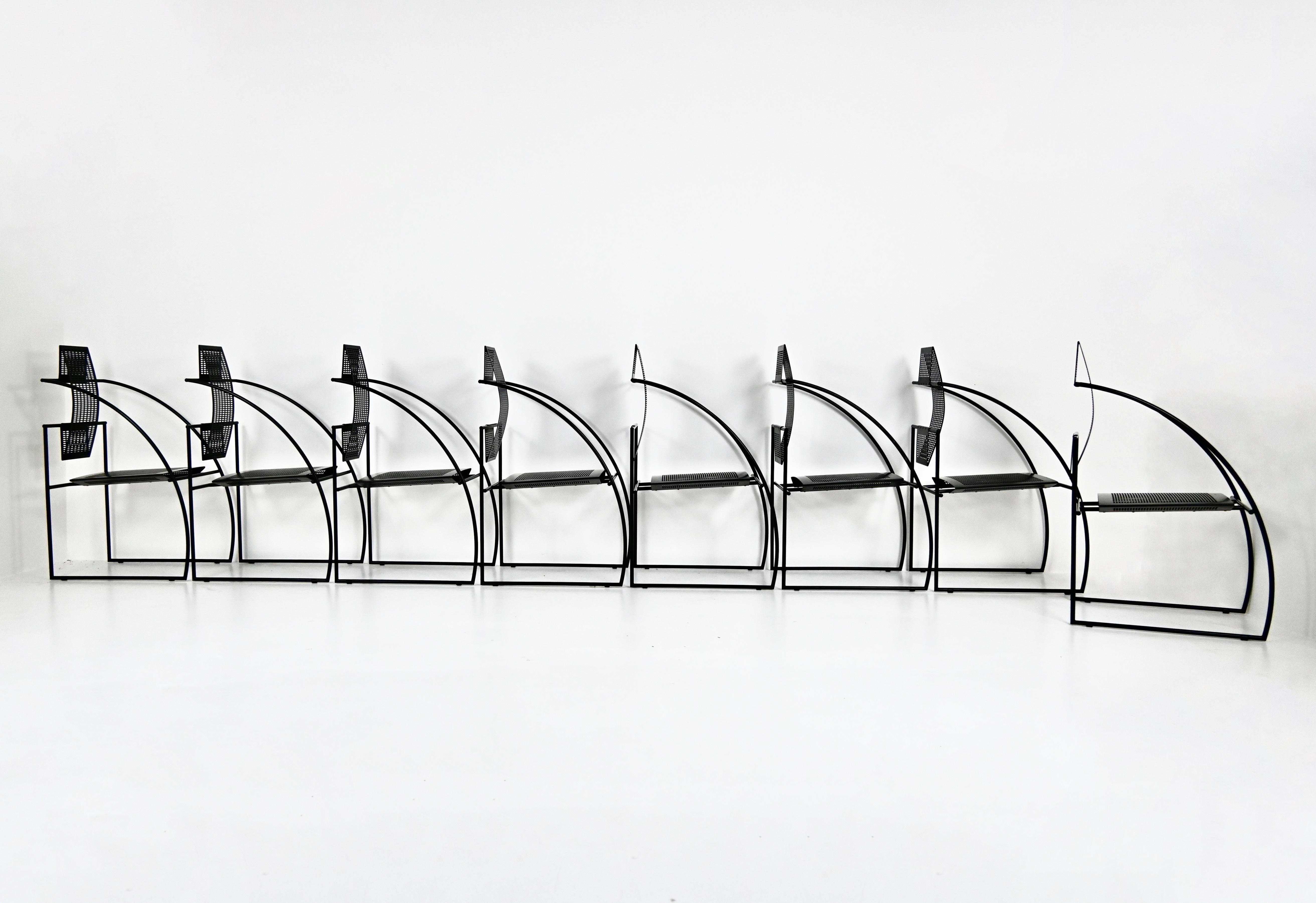 Esszimmerstühle „Quinta“ von Mario Botta für Alias, 1980er Jahre, 8er-Set, Set im Zustand „Gut“ im Angebot in bruxelles, BE