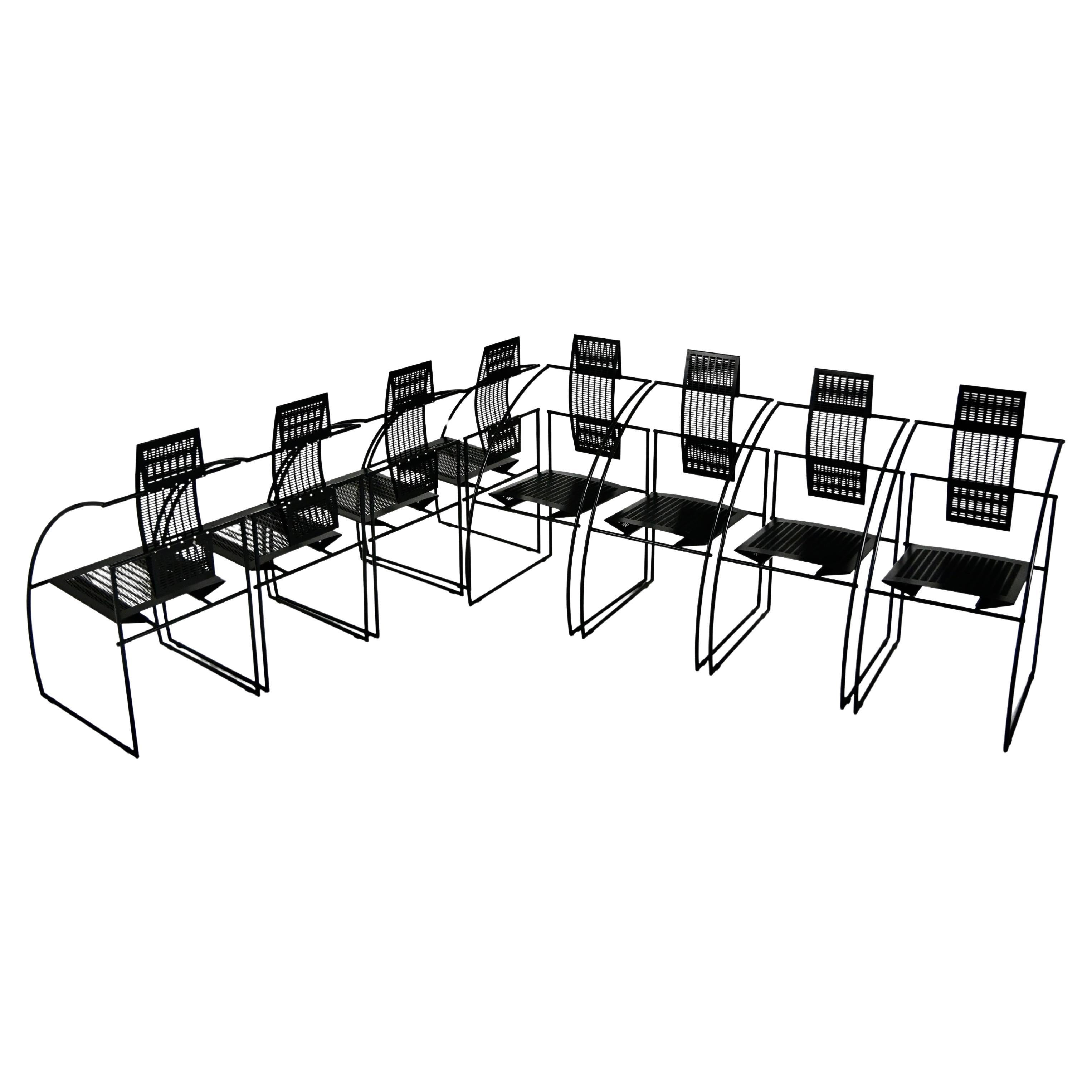 "Quinta" Dining Chairs by Mario Botta for Alias, 1980s, set of 8
