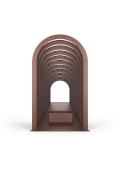 Quinta n.1_Rust Painted Metal Succulent Plant Vase