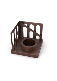 Quinta n.2_Rust Painted Metal Succulent Plant Vase