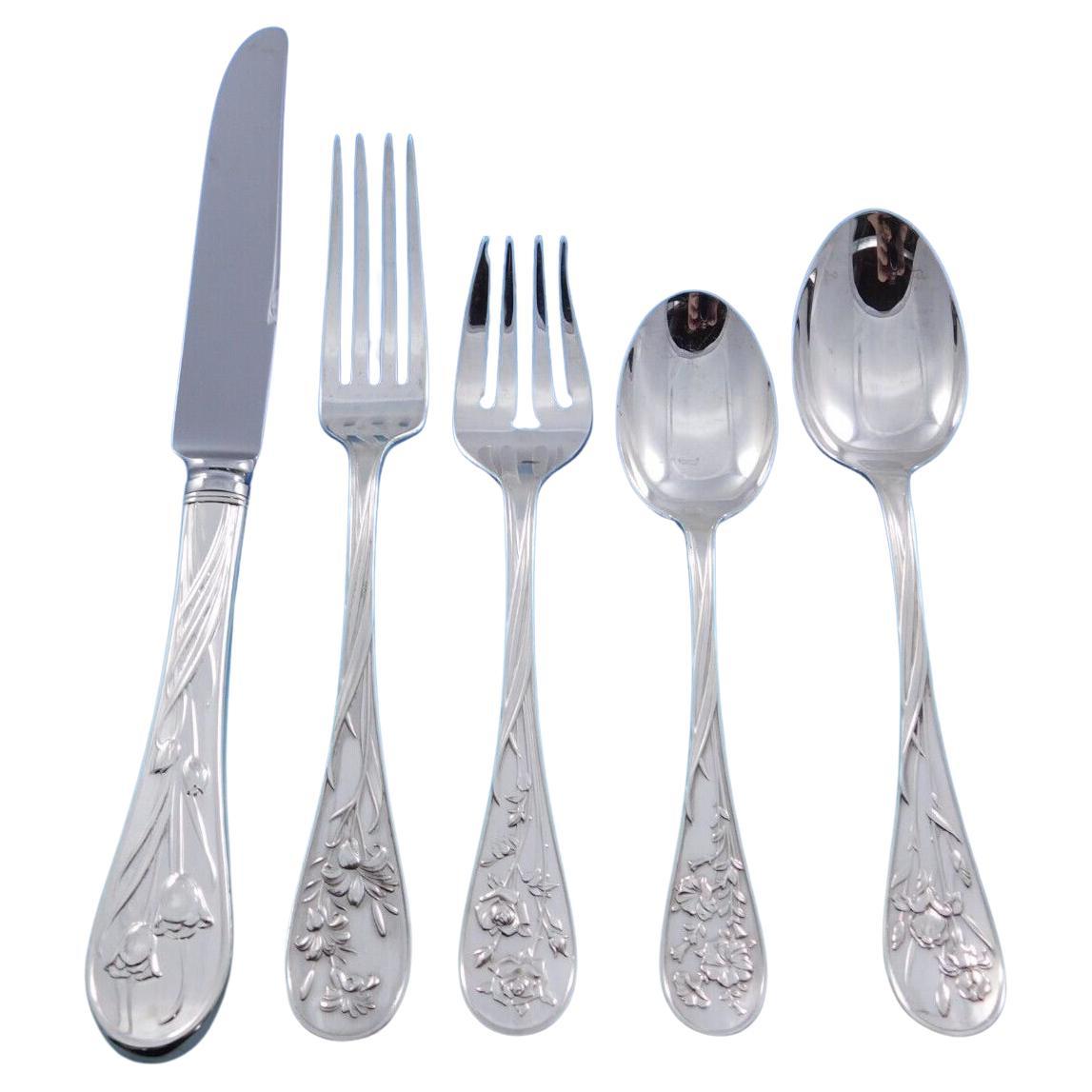 Quintessence by Lunt Sterling Silver Flatware Set for 12 Service 63 pieces