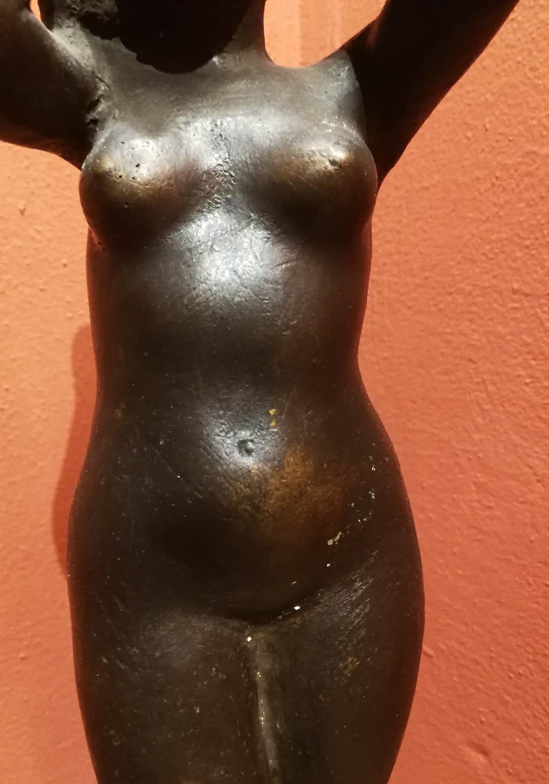 Quinto Martini Female Nude Sculpture 20 century bronze For Sale 3