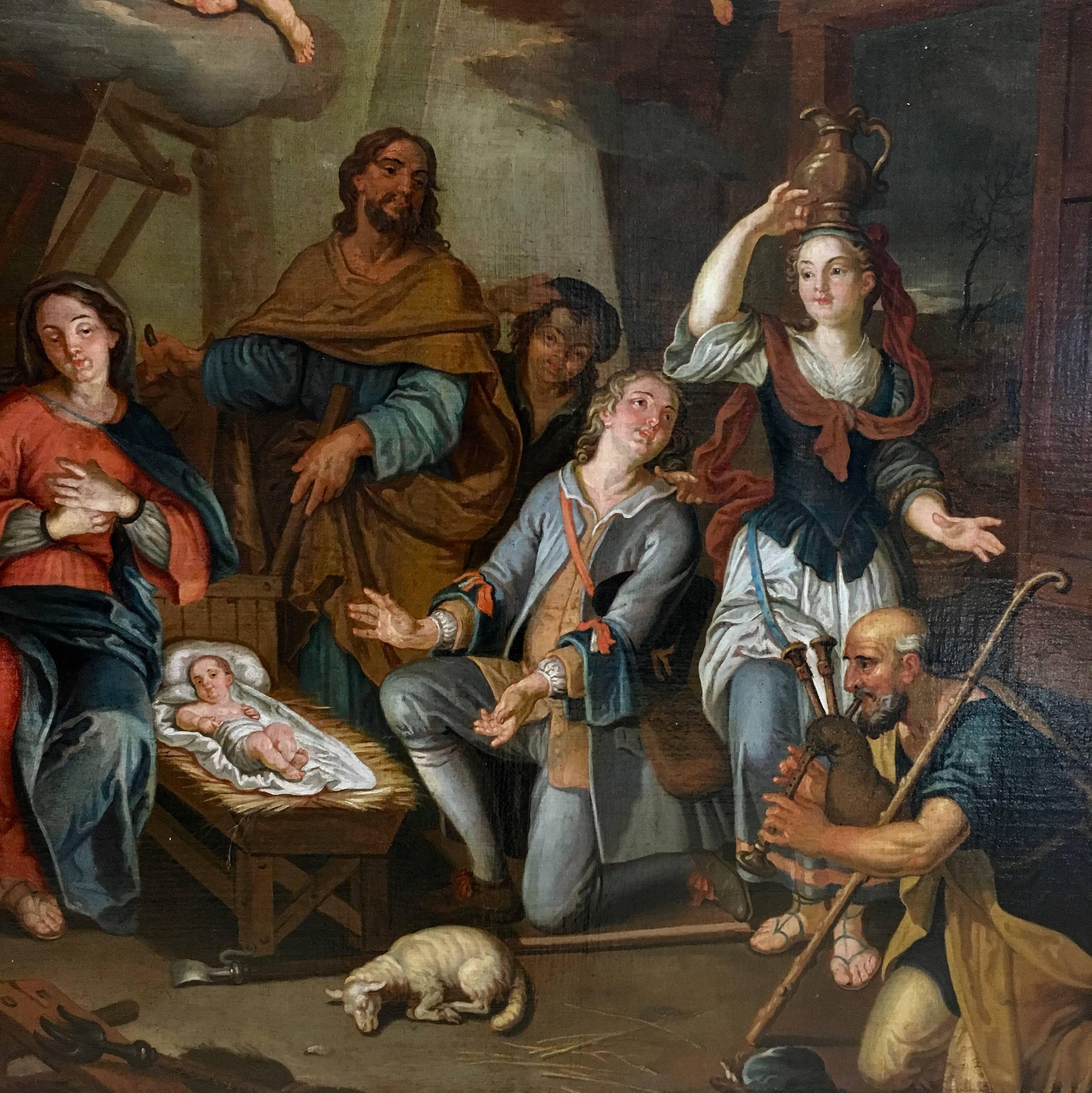 painting of the birth of jesus