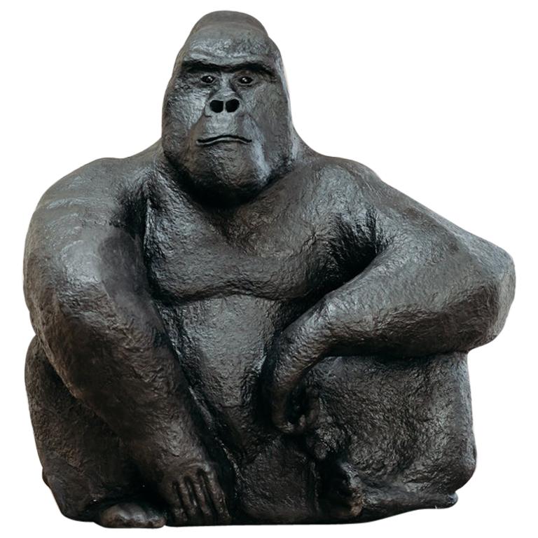 Quirky and Sturdy This Extra Large Papier Mâché Gorilla