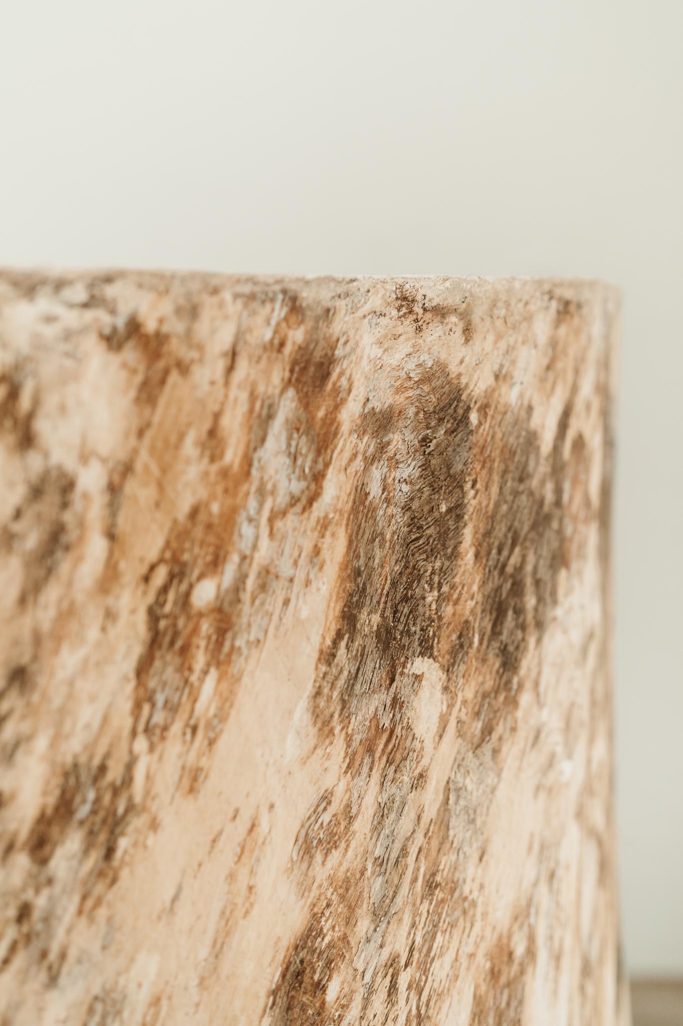 Table à roulettes excentrique et robuste en forme de tronc d'arbre ... en vente 3