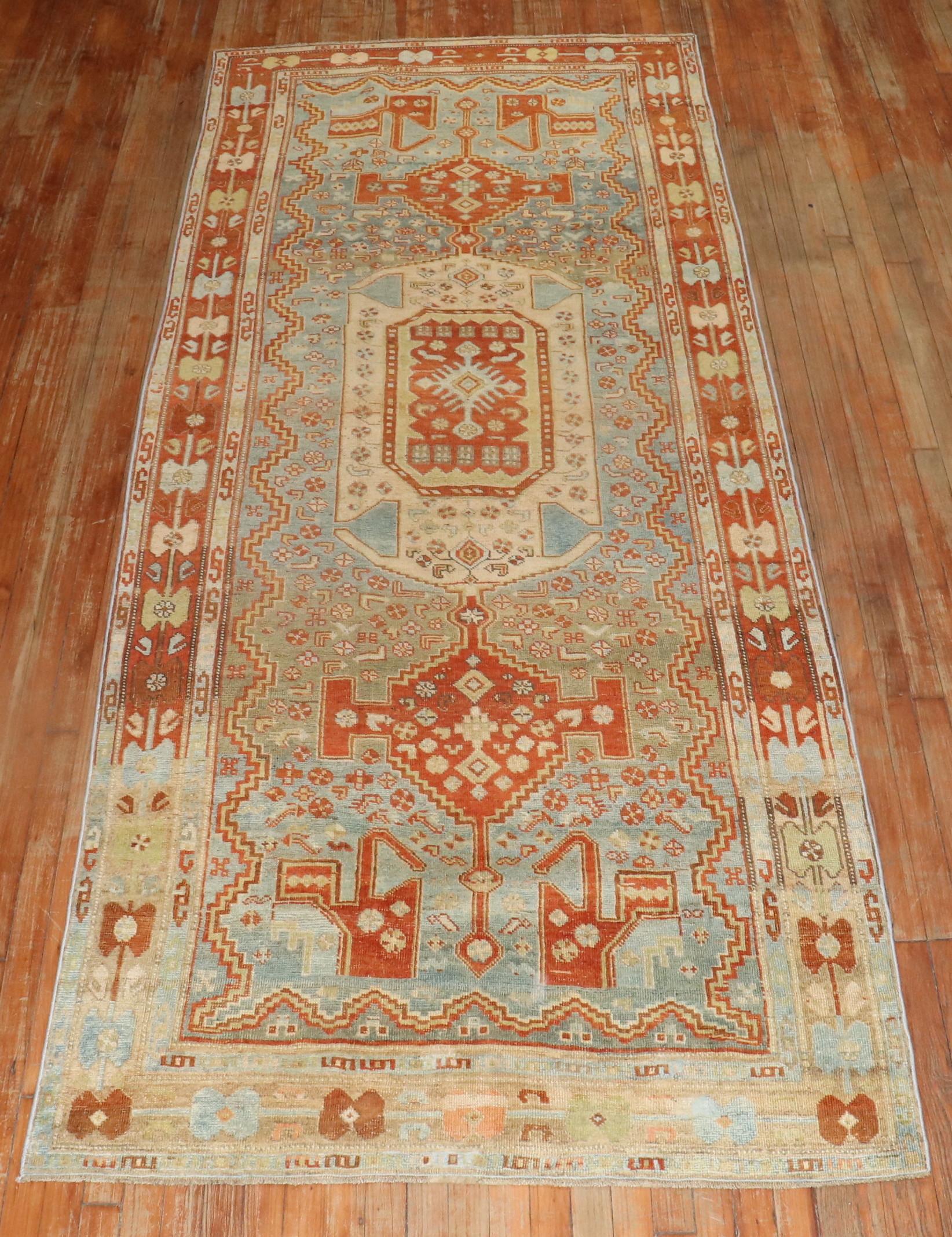 Antiker persischer Bidjar-Teppich im skurrilen Stil (Malayer) im Angebot